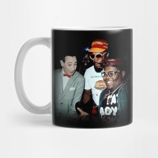 Peewee Herman & Fat Boys with Mr T 1985 Mug